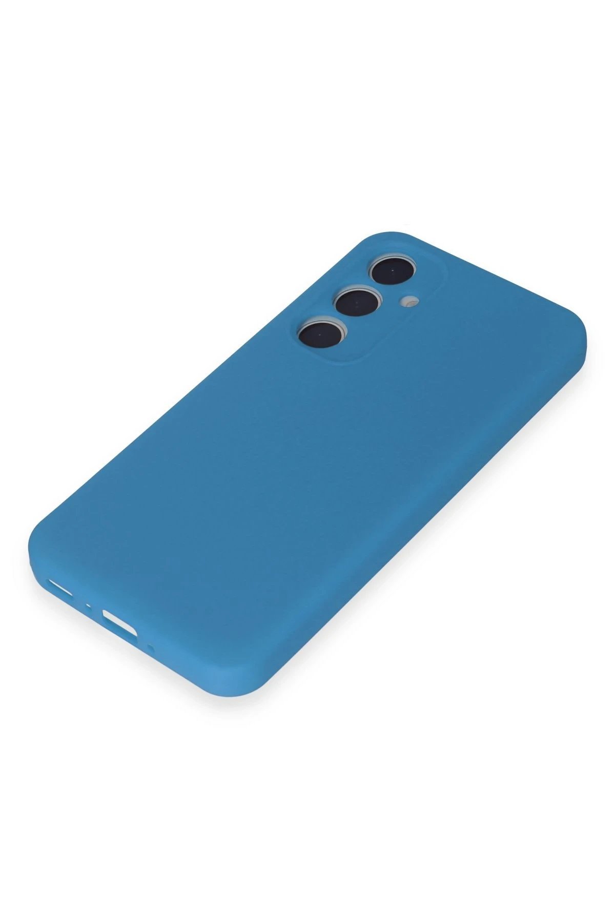 Samsung Galaxy A15 4G Kılıf First Silikon - Mavi-(5796) - Görsel 4