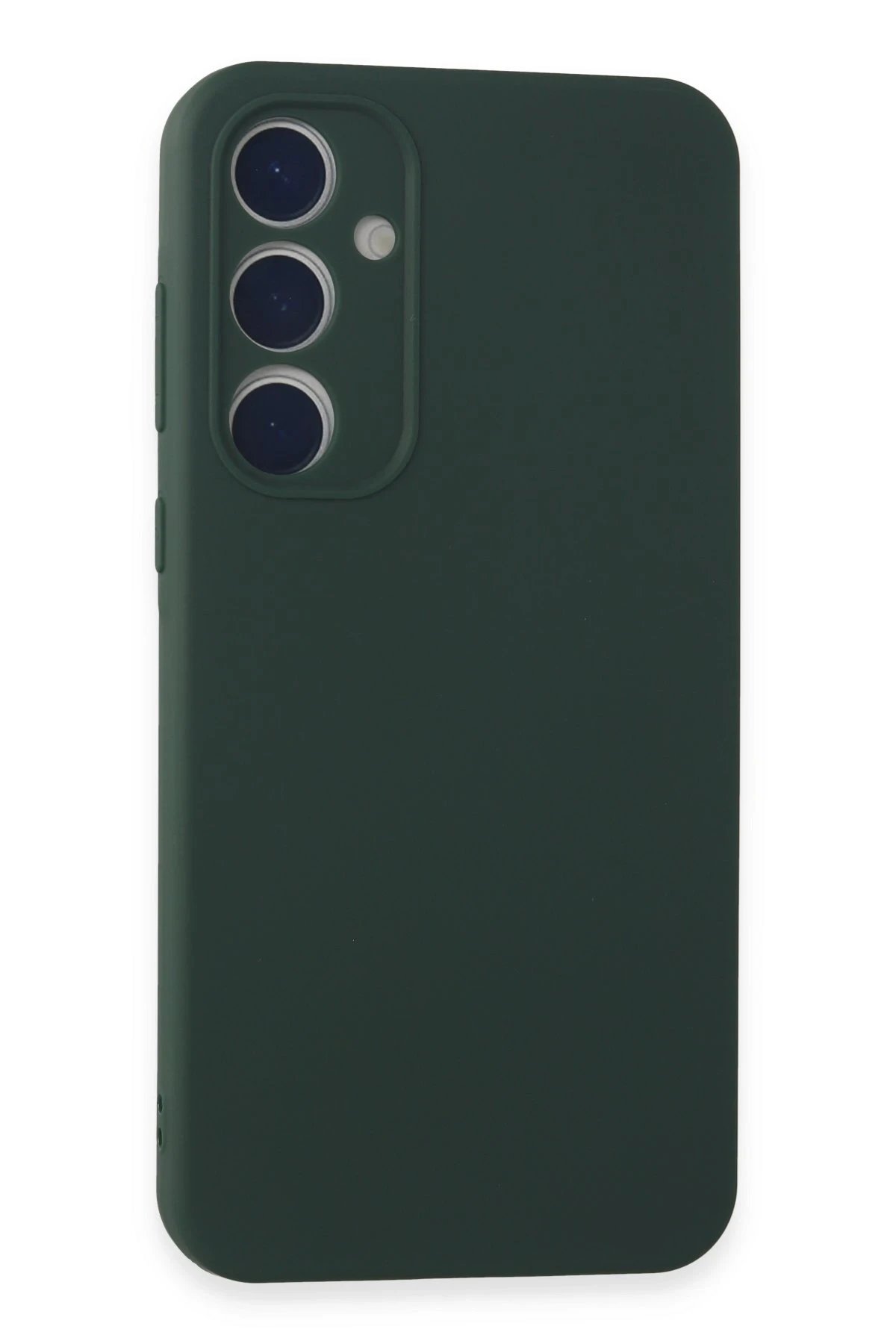 Samsung Galaxy A35 5G Kılıf First Silikon - Koyu Yeşil-(5796)