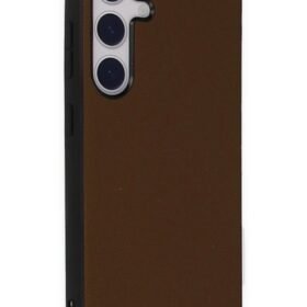 Samsung Galaxy S24 Kılıf Taft Kapak - Kahverengi-(5796)