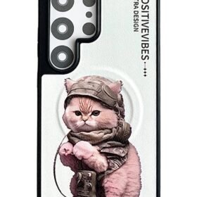 Samsung Galaxy S24 Ultra Fun Magsafe Kapak - Beyaz-(5796)