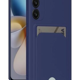 Samsung Galaxy A35 5G Kılıf Kelvin Kartvizitli Silikon - Lacivert-(5796)