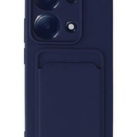 Xiaomi Redmi Note 13 Pro 4G Kılıf Kelvin Kartvizitli Silikon - Lacivert-(5796)