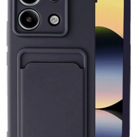 Xiaomi Redmi Note 13 Pro 5G Kılıf Kelvin Kartvizitli Silikon - Siyah-(5796)