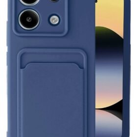 Xiaomi Redmi Note 13 Pro 5G Kılıf Kelvin Kartvizitli Silikon - Lacivert-(5796)