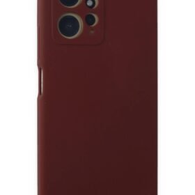 Xiaomi Redmi Note 12 4G Kılıf Nano içi Kadife Silikon - Bordo-(5796)
