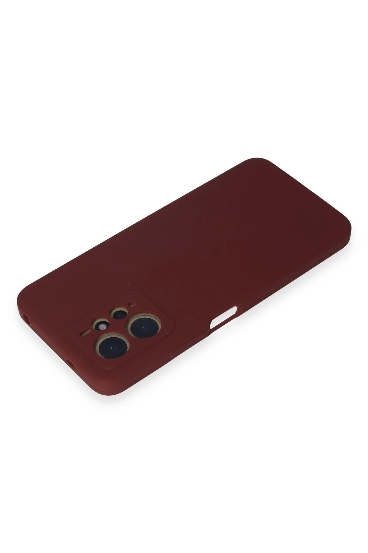 Xiaomi Redmi Note 12 4G Kılıf Nano içi Kadife Silikon - Bordo-(5796) - Görsel 3