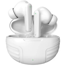 LS-19 Aktif Gürültü Engelleyici Özellikli Bluetooth 5.4 Kablosuz Airpods Kulaklık - Beyaz-(5796)