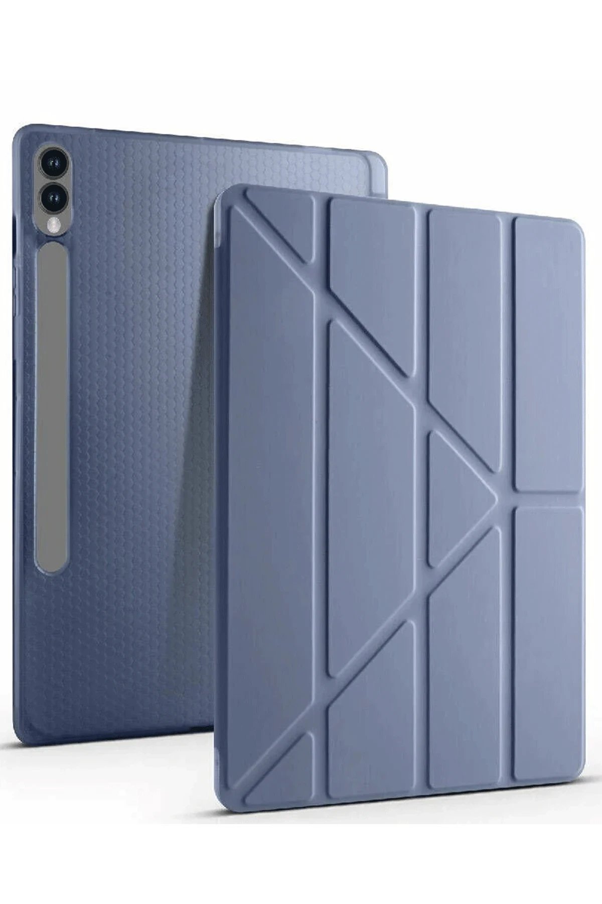 Samsung Galaxy X610 Tab S9 FE Plus 12.4 Kılıf Kalemlikli Mars Tablet Kılıfı - Lila-(5796)