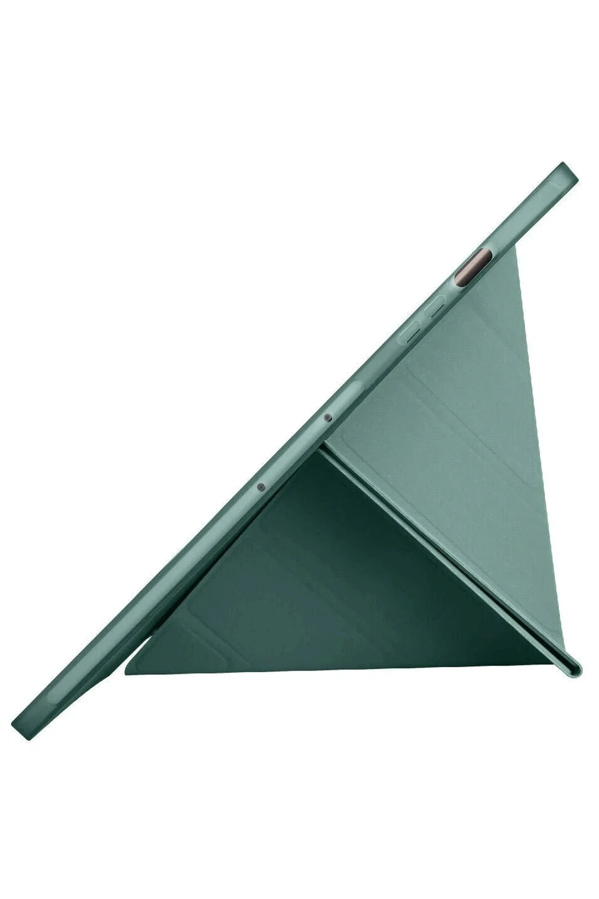 Samsung Galaxy X610 Tab S9 FE Plus 12.4 Kılıf Kalemlikli Mars Tablet Kılıfı - Koyu Yeşil-(5796) - Görsel 5