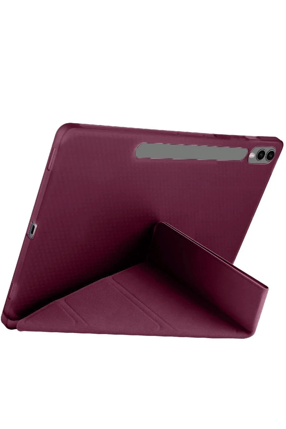 Samsung Galaxy X610 Tab S9 FE Plus 12.4 Kılıf Kalemlikli Mars Tablet Kılıfı - Mor-(5796) - Görsel 2