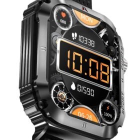 OD3 2.1 inç IPS Ekran IP68 Su Geçirmez Konuşma ve NFC Özellikli Akıllı Saat - Siyah-(5796)