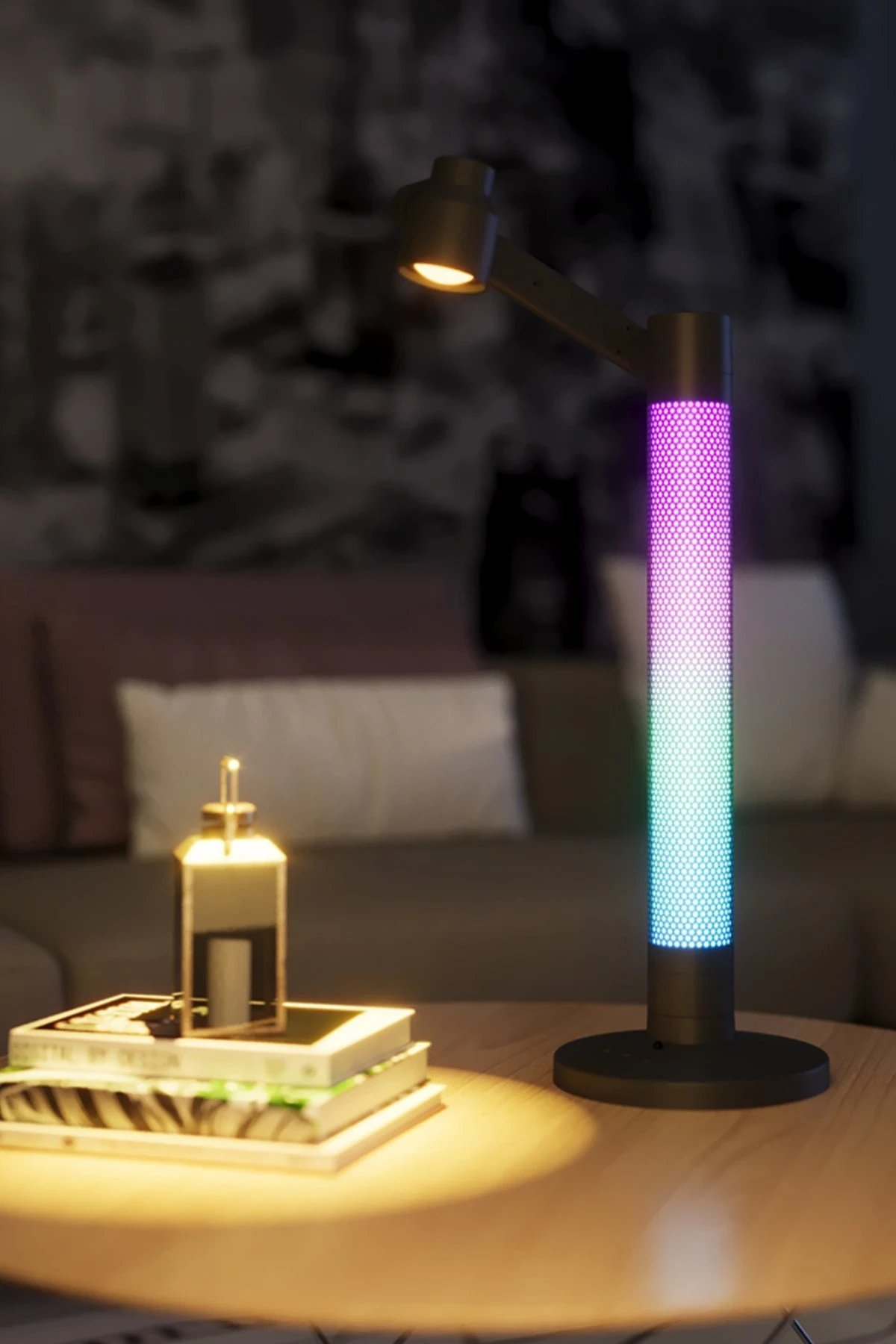 HFW002 RGB Masaüstü Dekoratif Lamba - Siyah-(5796) - Görsel 5