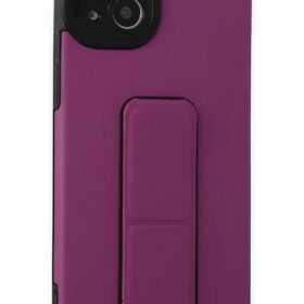 iPhone 14 Plus Kılıf Mega Standlı Silikon - Mor-(5796)