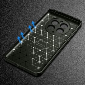 Realme 12 Pro Plus Kılıf Auto Focus Karbon Kapak - Siyah-(5796)