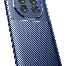 Realme 12 Pro Plus Kılıf Auto Focus Karbon Kapak - Lacivert-(5796)