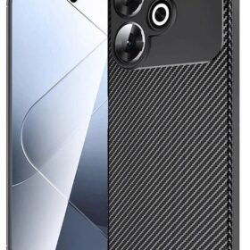 Xiaomi Redmi 13 4G Kılıf Auto Focus Karbon Kapak - Siyah-(5796)