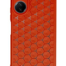 Xiaomi Redmi 13C Kılıf Petek Silikon Kapak - Kırmızı-(5796)