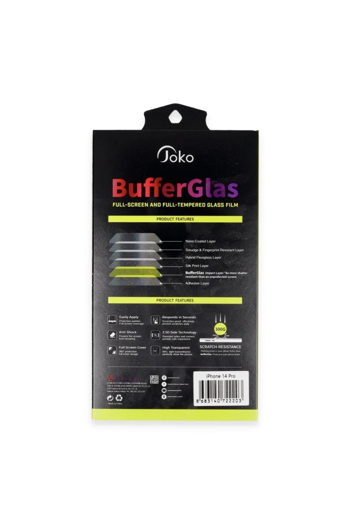 iPhone 16 Pro Max Buffer Cam Ekran Koruyucu - Siyah-(5796) - Görsel 2