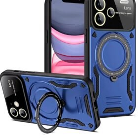 Xiaomi Redmi Note 13 Pro Plus Joy Lens Standlı Kapak - Lacivert-(5796)