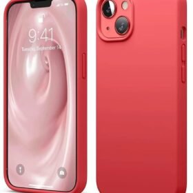 iPhone 14 Kılıf First Silikon - Kırmızı-(5796)