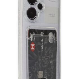 Xiaomi Redmi Note 13 Pro Plus Kılıf Kart Şeffaf Silikon - Şeffaf-(5796)
