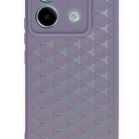 Xiaomi Redmi Note 13 Pro 5G Kılıf Petek Silikon Kapak - Lila-(5796)