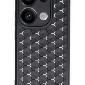 Xiaomi Redmi Note 13 Pro 4G Kılıf Petek Silikon Kapak - Siyah-(5796)