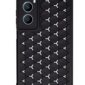 Realme C65 Kılıf Petek Silikon Kapak - Siyah-(5796)