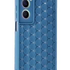 Realme C65 Kılıf Petek Silikon Kapak - Mavi-(5796)