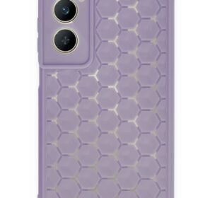 Realme C65 Kılıf Petek Silikon Kapak - Lila-(5796)