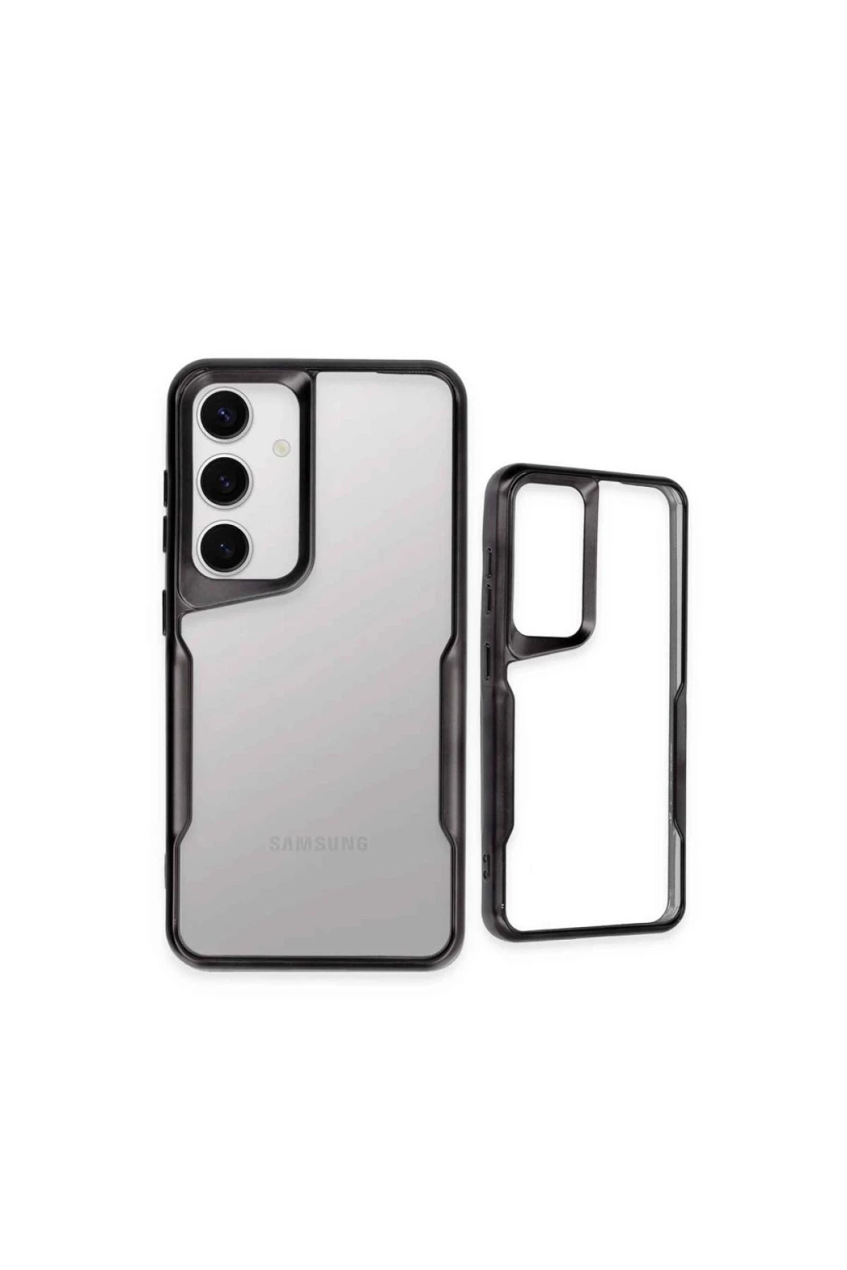 Samsung Galaxy A14 4G Kılıf Boyi Silikon Kapak - Titan Gri-(5796) - Görsel 3