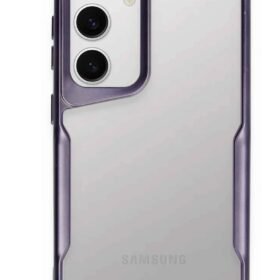 Samsung Galaxy S24 Kılıf Boyi Silikon Kapak - Derin Mor-(5796)