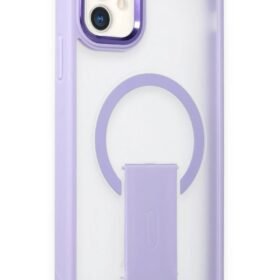 iPhone 12 Tork Magsafe Standlı Kapak - Lila-(5796)