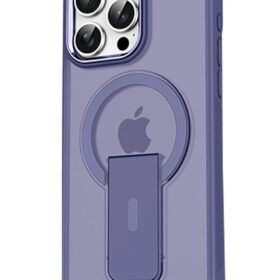 iPhone 14 Pro Tork Magsafe Standlı Kapak - Derin Mor-(5796)