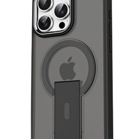 iPhone 15 Pro Tork Magsafe Standlı Kapak - Siyah-(5796)