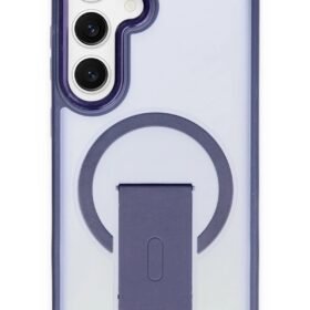 Samsung Galaxy S24 Tork Magsafe Standlı Kapak - Lacivert-(5796)