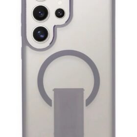 Samsung Galaxy S23 Ultra Tork Magsafe Standlı Kapak - Lila-(5796)