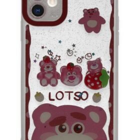 iPhone 11 Kılıf Sweet Desenli Silikon Kapak - Pembe-(5796)