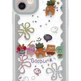 iPhone 11 Kılıf Sweet Desenli Silikon Kapak - Açık Mavi-(5796)