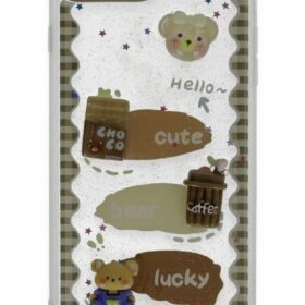 iPhone 7 Kılıf Sweet Desenli Silikon Kapak - Şeffaf-(5796)