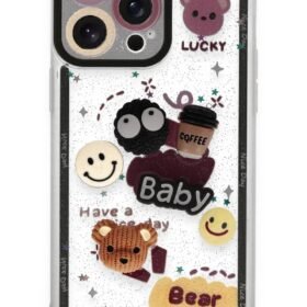 iPhone 14 Pro Kılıf Sweet Desenli Silikon Kapak - Sarı-(5796)