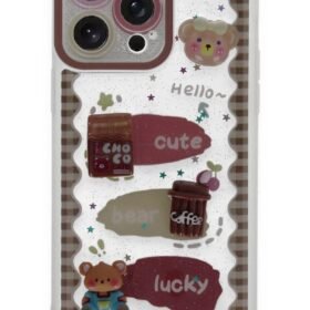 iPhone 14 Pro Max Kılıf Sweet Desenli Silikon Kapak - Şeffaf-(5796)