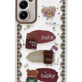 Samsung Galaxy A54 5G Kılıf Sweet Desenli Silikon Kapak - Şeffaf-(5796)