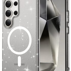 Samsung Galaxy S23 Ultra Kılıf Glow Magsafe Kapak - Siyah-(5796)