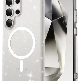 Samsung Galaxy S23 Ultra Kılıf Glow Magsafe Kapak - Şeffaf-(5796)