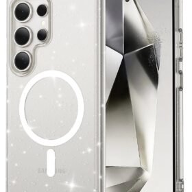 Samsung Galaxy S24 Ultra Kılıf Glow Magsafe Kapak - Şeffaf-(5796)