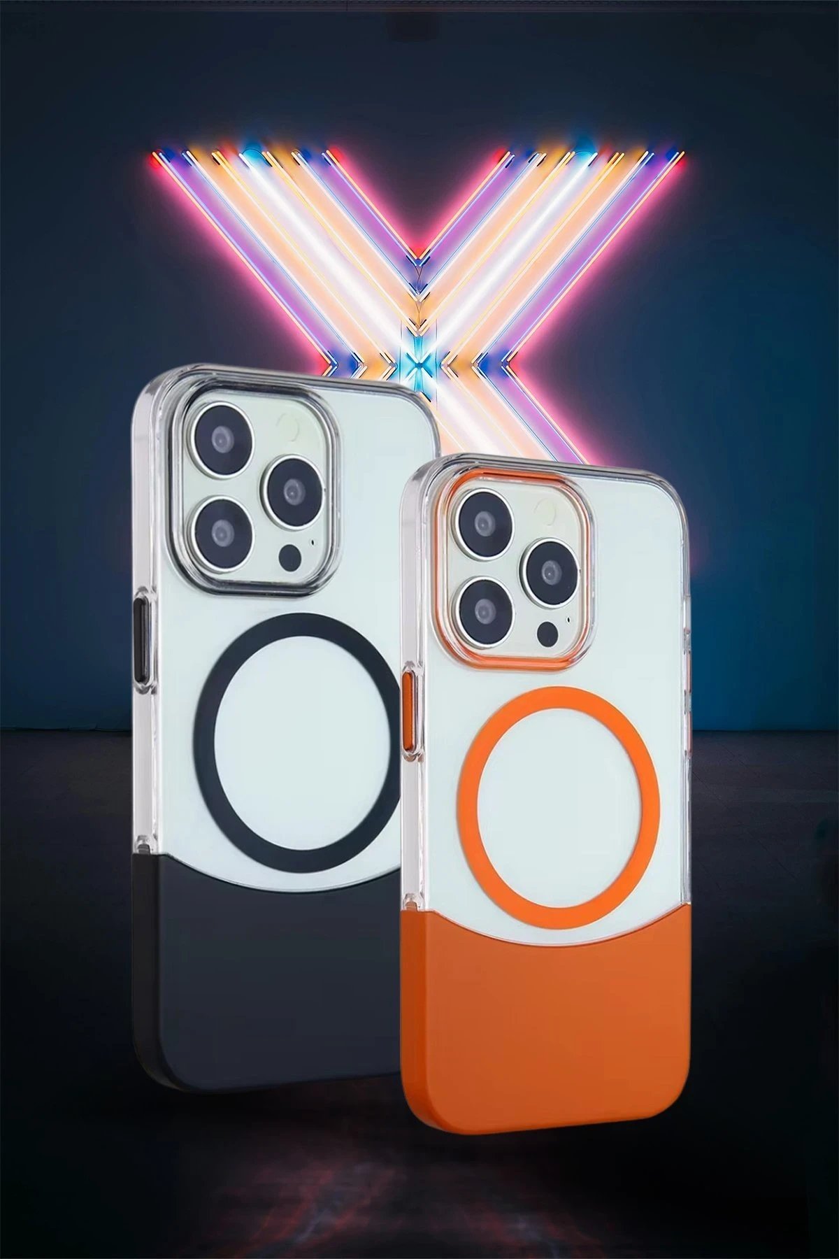 iPhone 15 Pro Max PC Suit Magsafe Kapak - Siyah-(5796) - Görsel 3