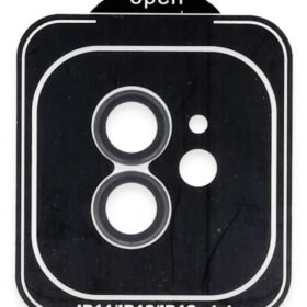 iPhone 11 PVD Metal Kamera Lens - Siyah-(5796)