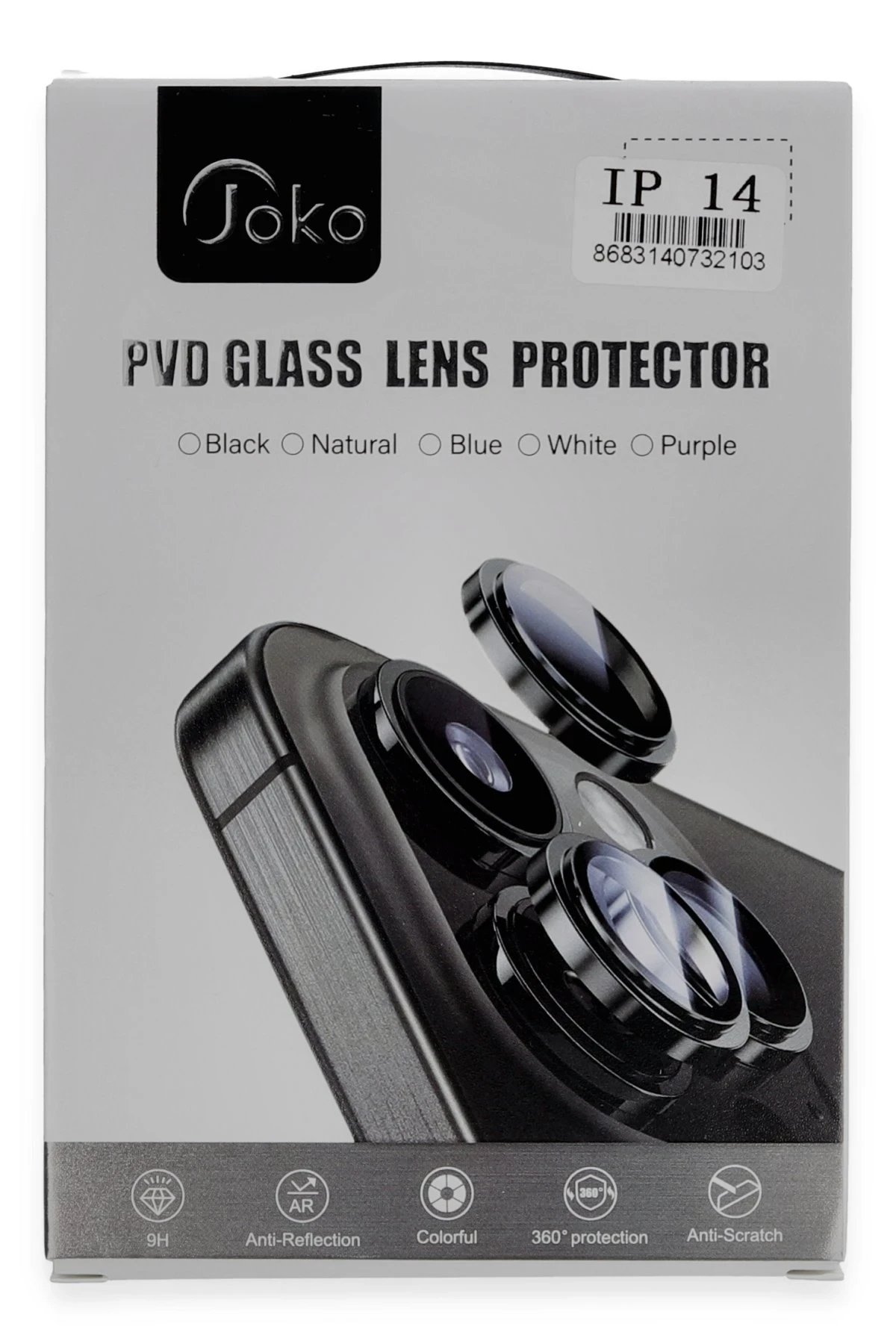 iPhone 11 PVD Metal Kamera Lens - Siyah-(5796) - Görsel 2