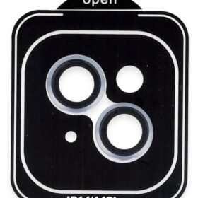 iPhone 14 PVD Metal Kamera Lens - Mavi-(5796)